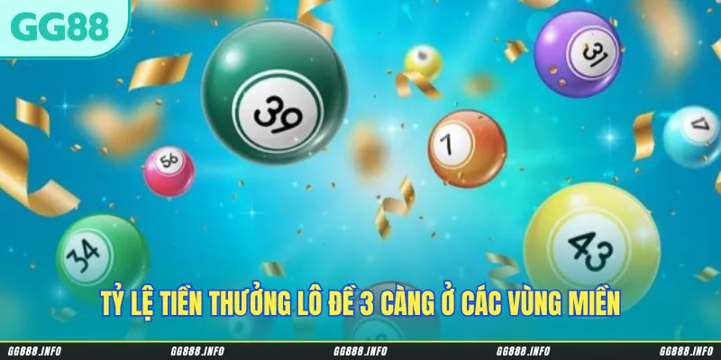 Tỷ lệ tiền thưởng lô đề 3 càng ở các vùng miền